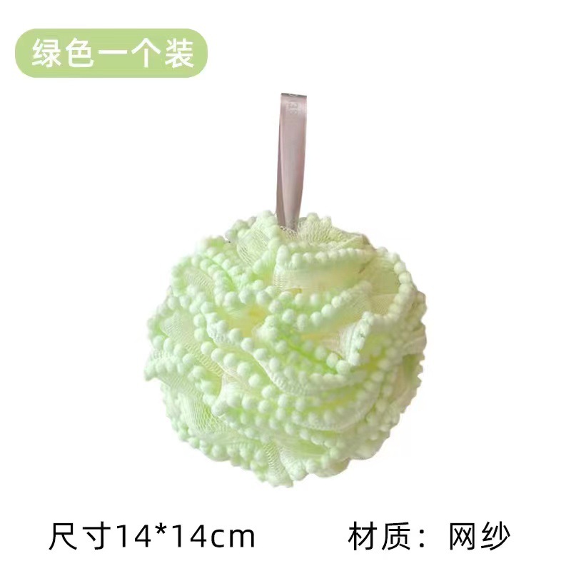 Bola de baño de encaje Flor de baño Bola de piel de alto grado Bola de baño Toalla de baño súper suave para niños