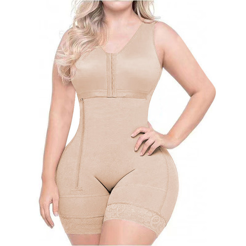 2024 cross-border foreign trade one-piece body shaping garment Fajas Colombianas Shapewe ar side zipper body shaping
