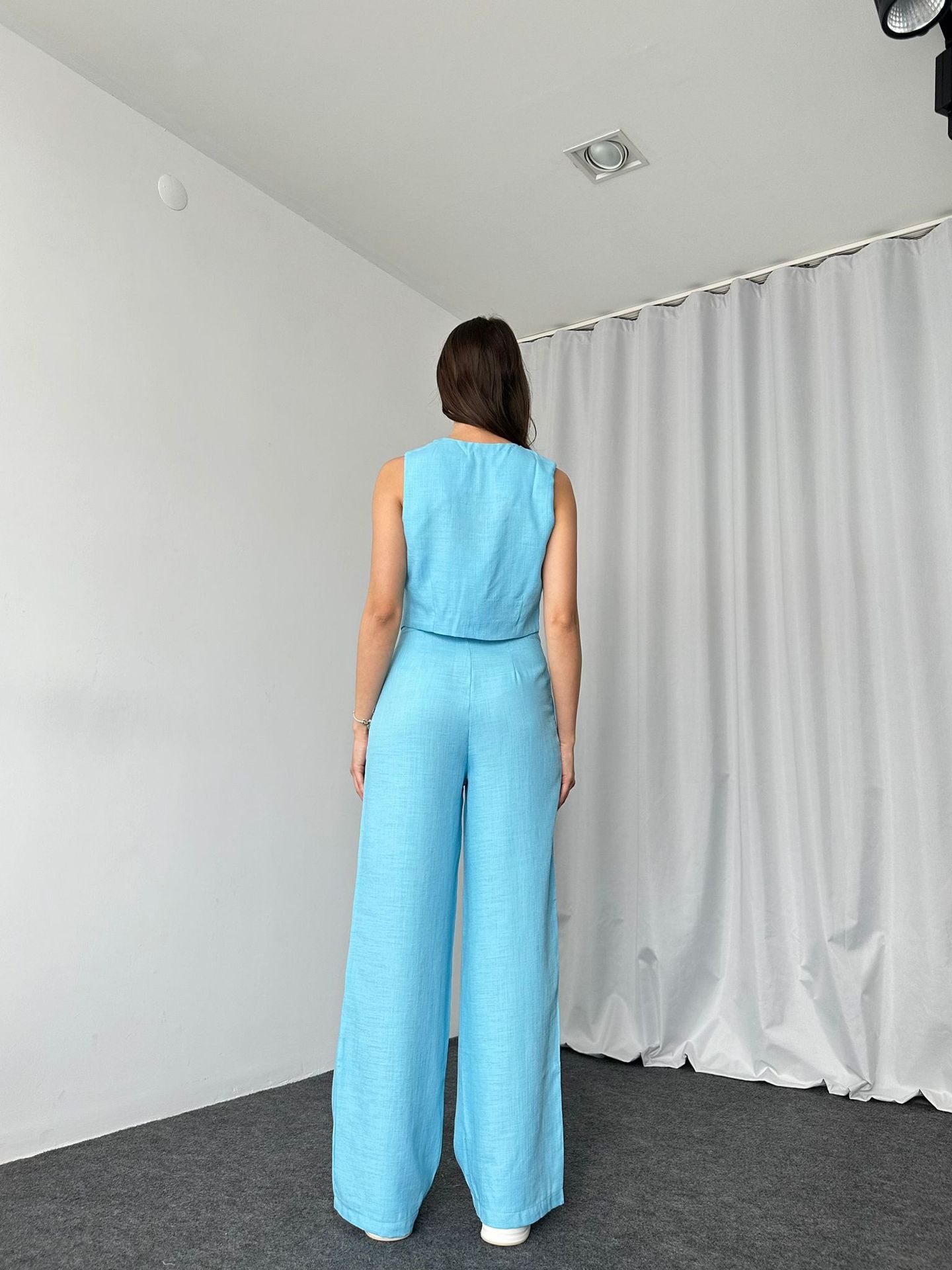 420g Weight Sleeveless Sleeve Length Spandex, Polyester Fabric Type Pant Co-ord Set Sets Type 2 Pieces Set Quantity Daily Occasion U Neck Neckline Regular Fit Fit Type Solid Color Pattern Summer Season Women's Gender Button Design Streetwear Style Daily Women's Streetwear Solid Color Spandex Polyester Button Pant Co-ord Set Pants Sets 25