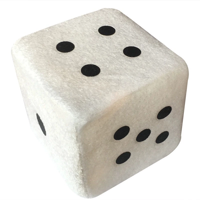 Plush dice, toy, doll for kindergarten, cartoon creative sponge pendant