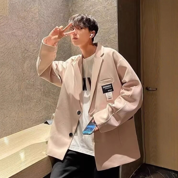 Korean-Style Unisex Trendy Brand Ins Plus-Size Casual Stylish Loose Trendy Student Blazer Jacket