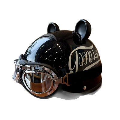 Half Helmet Motorcycle Trendy Brand, Motosiklet kaskı (dəbilqə)