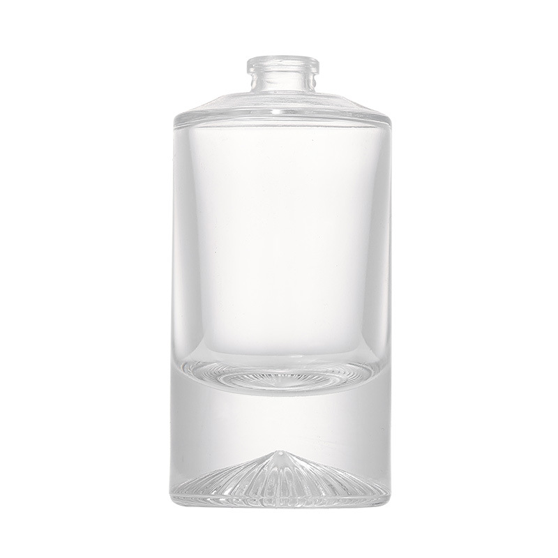 Botella cilíndrica transparente de perfumes de bayoneta con tapa especial de pulverización de presión de botella de vidrio portátil de perfumes de muestra pequeña botella image 6