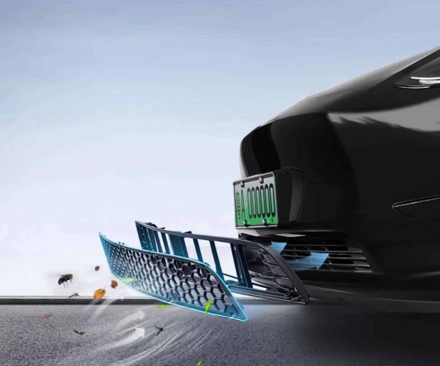 Suitable for Tesla Model 3/Y, this is a detachable, all-in-one insect screen and car modification accessory, serving as a protective cover for the front grille