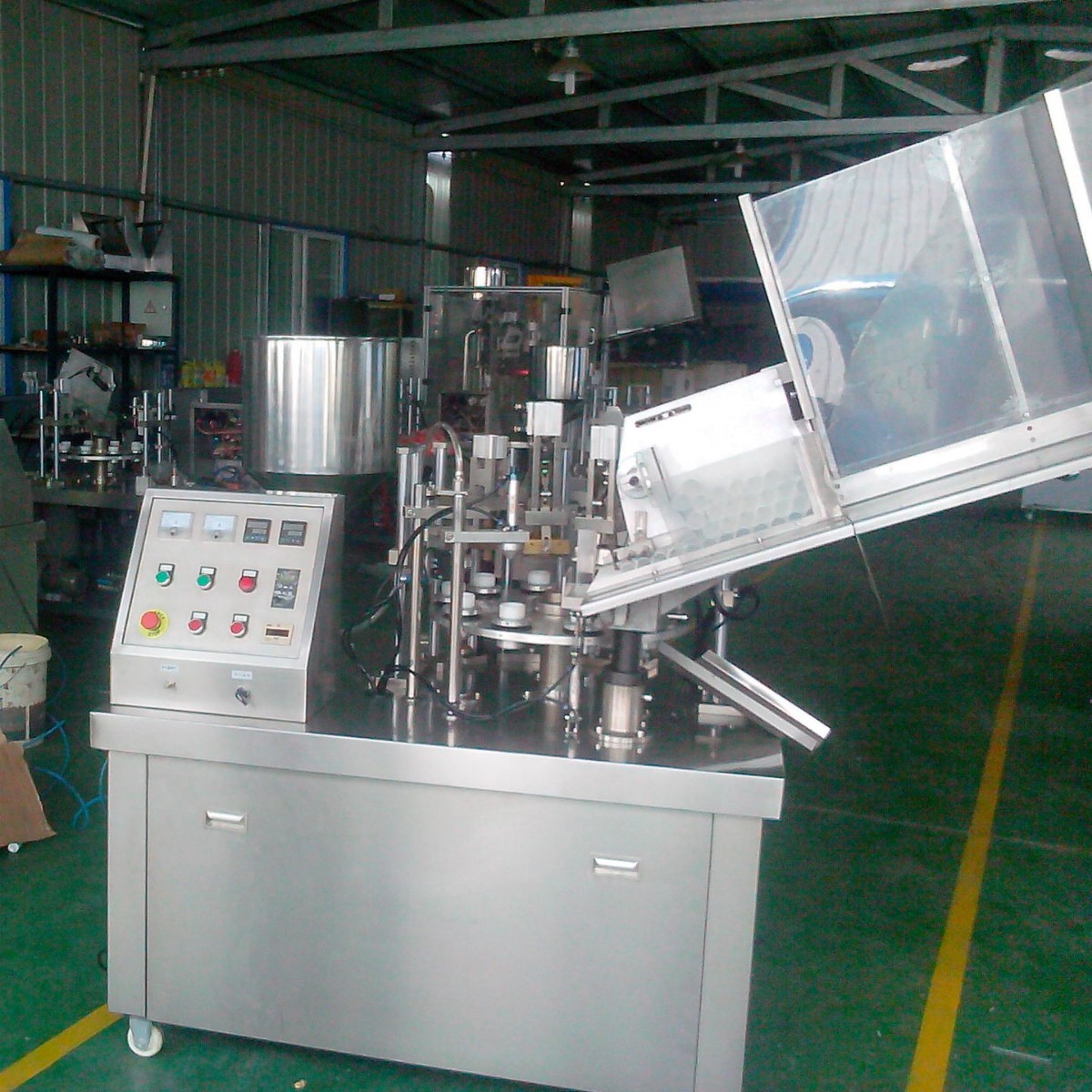 软管膏体全自动灌装封尾机鞋油灌装生产线机机械