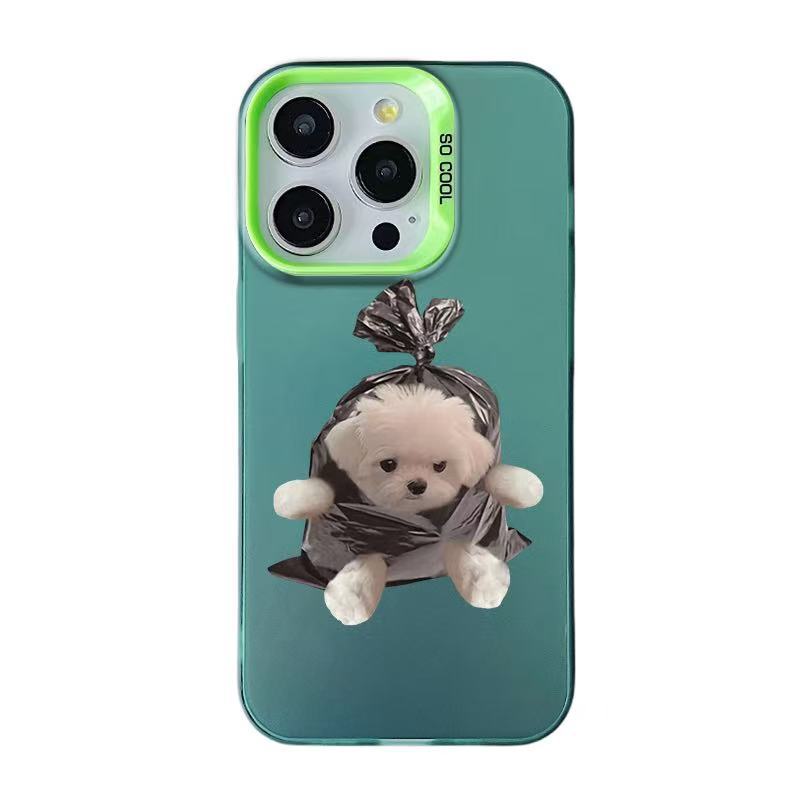 Nuevo bolso para cachorro para iPhone 16 funda para teléfono móvil Apple 15promax/14 Europa y América 13pro12 mujer 11