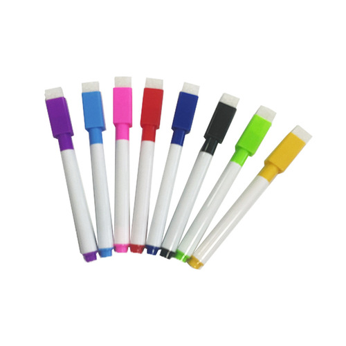 Colored whiteboard pens, erasable, oily, non-magnetic, brushes, baby graffiti drawing pens, 8-color OPP bag