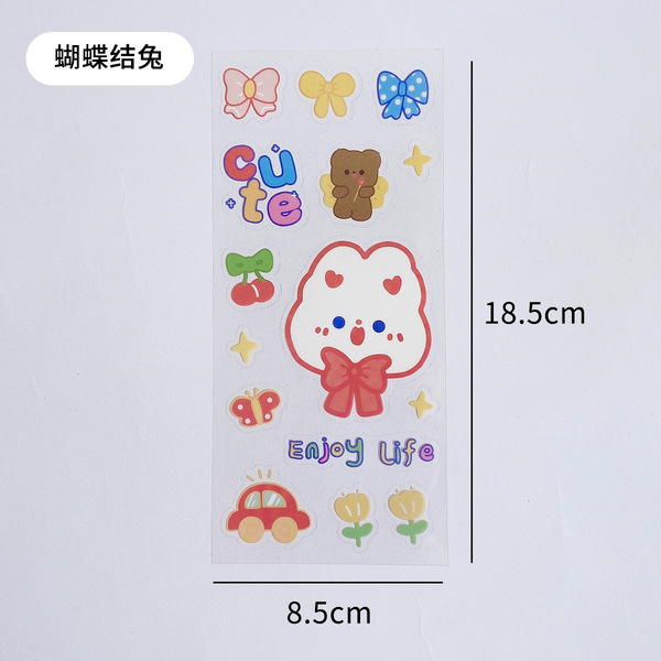 Genuine cartoon transparent sticker PVC