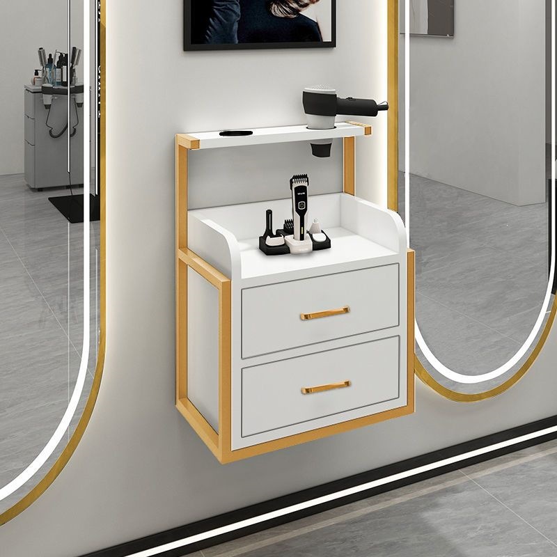 Gabinete de herramientas de peluquería tabla de corte de pelo especial de salón de peluquería tipo pared cabinet de herramientas de peluquería estante de artículos de corte de pelo