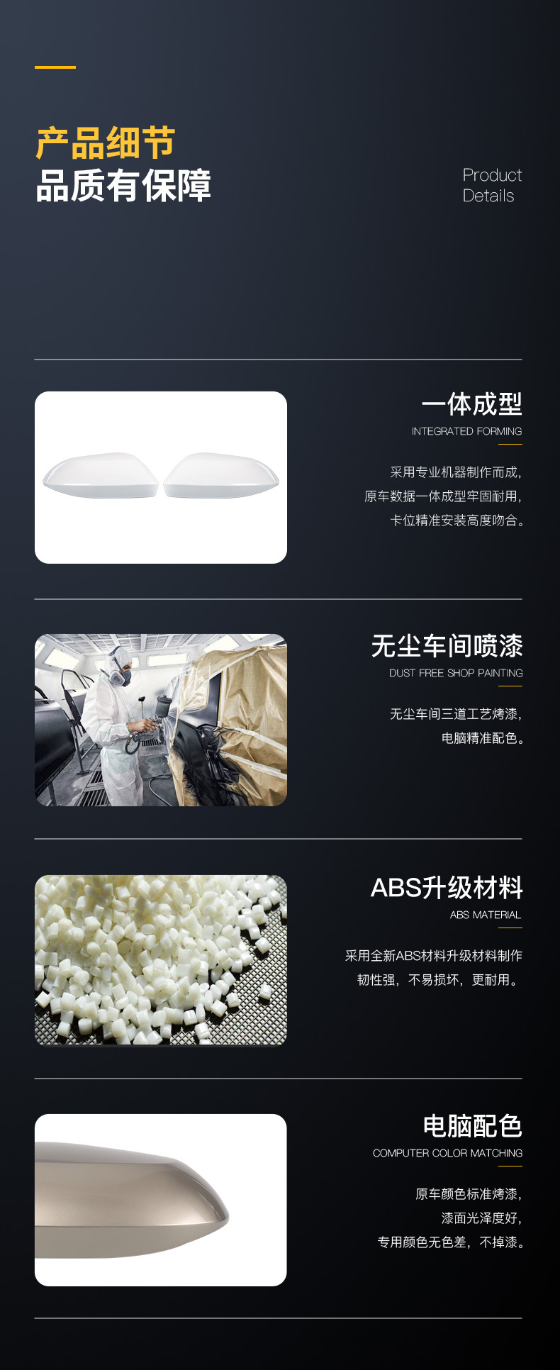 Suitable for 12-18 and 19-24 Audi A6L rearview mirror housing, A7 reversing mirror base, turn signal light