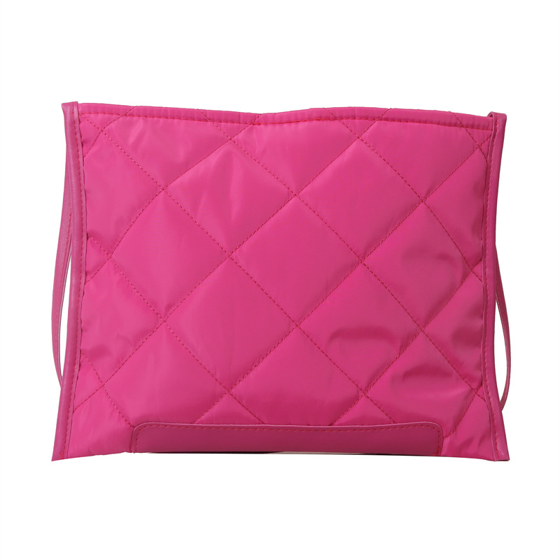 Bolso de hombro de tela Oxford 2024 nuevo estilo bordado literario rombo moda gran capacidad viajero simple bolso de mensajero