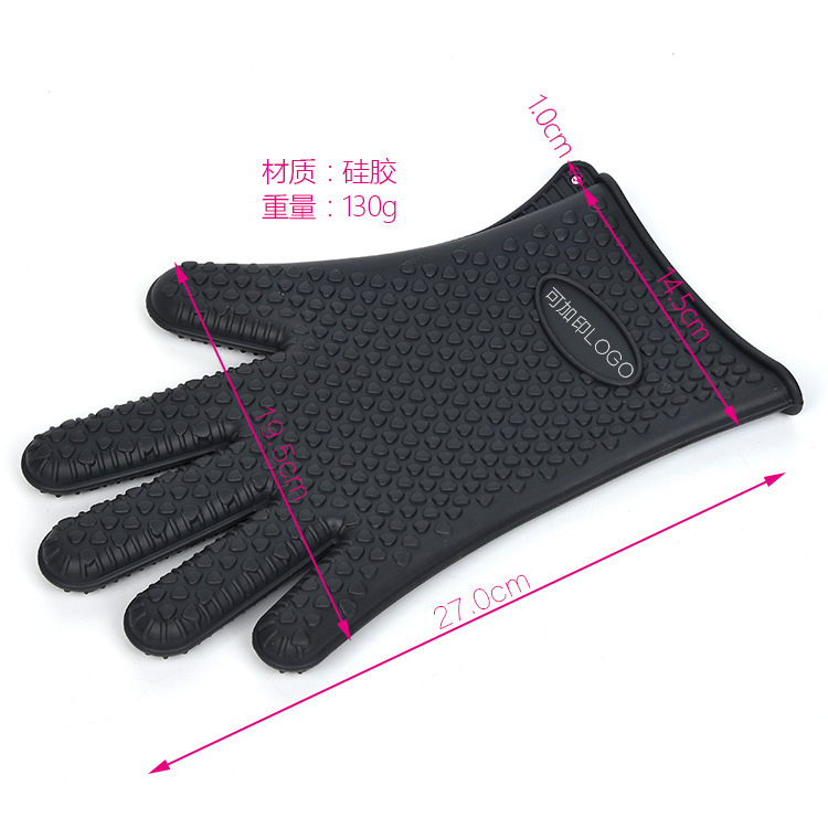 Silicone gloves, anti-scald