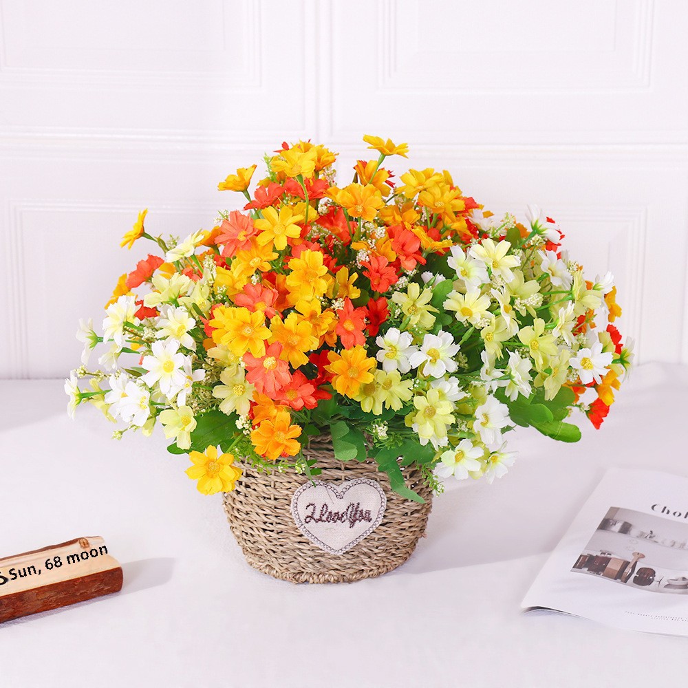 Simulation flower 7 fork 28 heads jumping orchid daisy home…