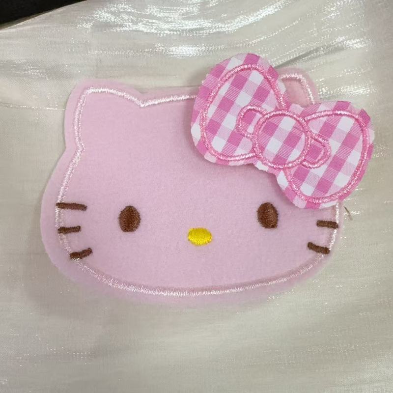少女刘海发帖可爱KT猫魔术贴女孩不伤发碎发神器儿童库洛米头饰品|undefined