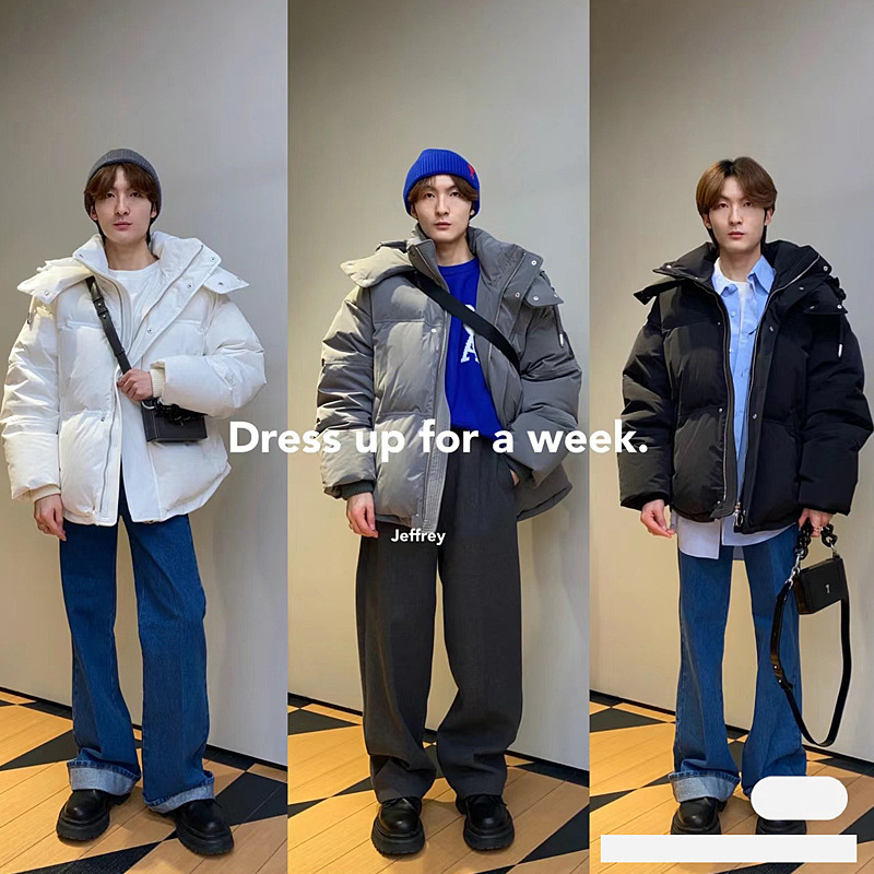 Alta versión AIMI mismo estilo invierno 90 pato blanco abajo chaqueta hombres y mujeres pareja suelta gruesa chaqueta caliente sin etiqueta