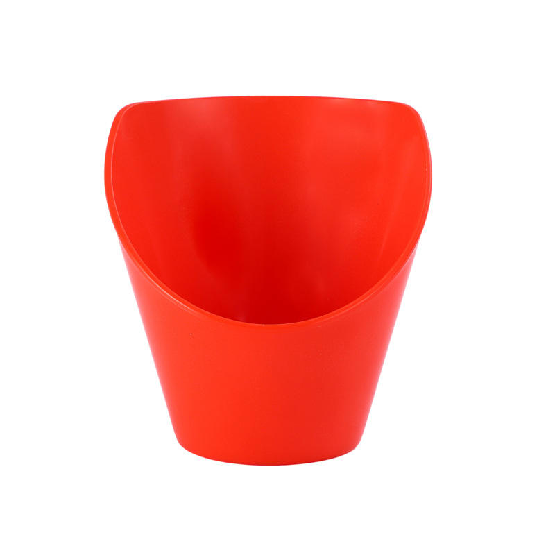 PP porcelana-como colorido oblicuo Tazón de fuente Cubo de lechuga Tazón verde vegetal cubo vegetal creativo restaurante comercial Ensalada de frutas Tazón