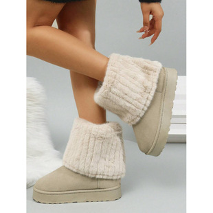 D 27807 Women's thick-soled snow boots Ůʿ���ѩ��ѥ