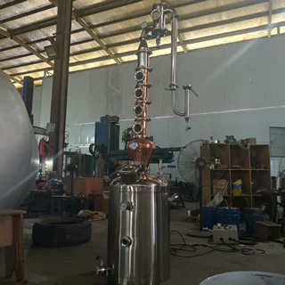 100升塔式蒸馏酿酒设备 精油蒸馏设备 威士忌酿酒设备