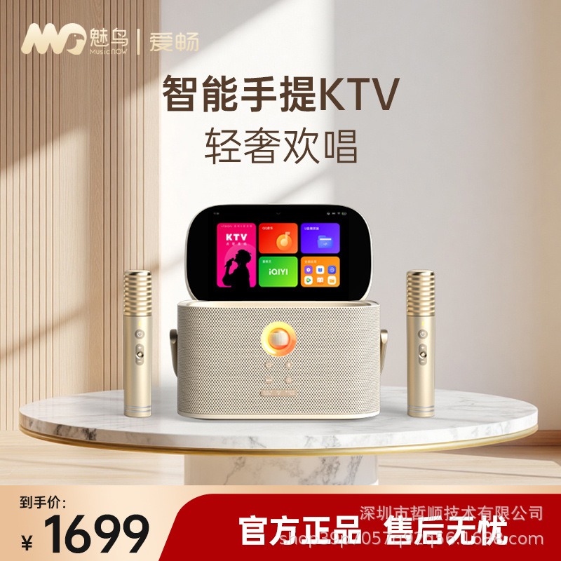 Smart Portable Ktv Aichangmei Bird Exclusive Edition Audio Set Home Karaoke Singing Portable Karaoke Machine