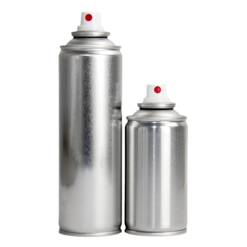 Аэрозольный баллончик из белой жести, прямой ручной работы, самоокрашенная упаковка для распыления на шею, может пружинить спрей куплета, пустая банка, фабрика