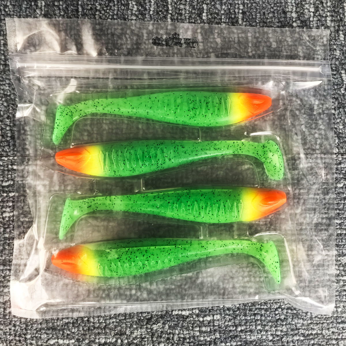 Señuelo de Pesca Flotante, Gusano Suave con Cola en T, 10cm/14cm, Cebo Artificial de Alta Elasticidad, Cebo Suave de TPR, Resistente a Mordeduras, Multicolor, Paquete de 5/4 Piezas image 24