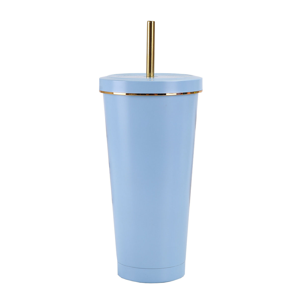 Taza de paja de acero inoxidable de doble capa de gran capacidad 750ml taza de café de perla vacío de mano taza de automóvil de hielo