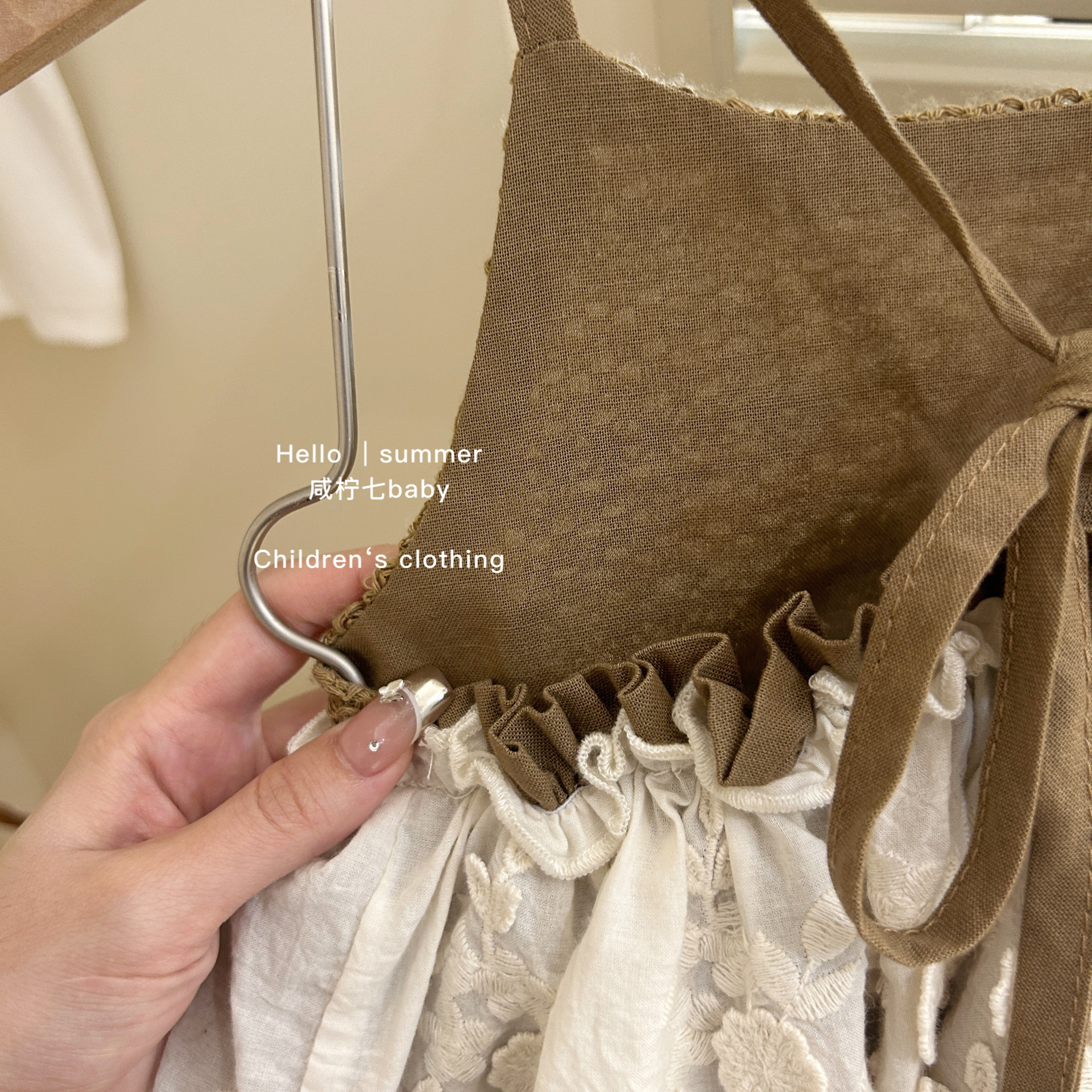 Xianning Seven Cute Ballet Bowknot Chaleco Vestido de niña de estilo occidental Verano 24 Falda de princesa para niña