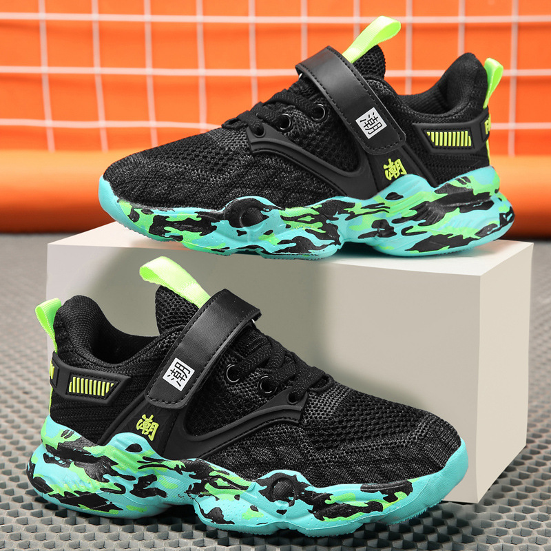 Zapatos para niños zapatilla de deporte para niños medianos y grandes zapatos de malla transpirable para niños zapatos de malla para niños zapatos de estudiantes de primaria primavera y otoño