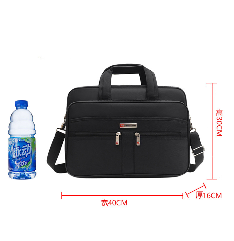 Bolso crossbody de los hombres directos de fábrica bolsa de ordenador portátil de tela oxford mochila de negocios cuadrado horizontal suministro transfronterizo
