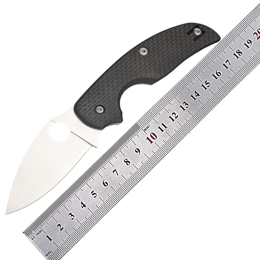 新迷你碳纤维柄折叠刀edc小刀户外工具随身日常便捷开箱割绳跨境