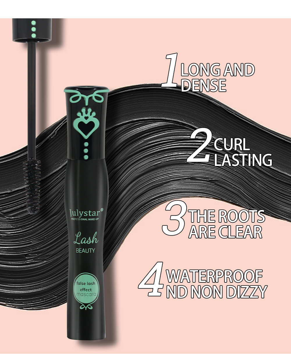 Cross-border makeup, thick and natural, curling mascara, waterproof, sweat-proof, non-smudge, long-lasting eyelash base cream, slender and long undefined