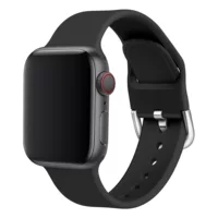 Силиконовый ремешок для Apple Watch с пряжкой-пин, совместим с iWatch Series 3/4/5/6, классическая застежка