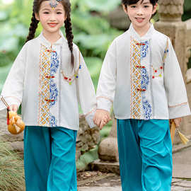 56个少数民族舞蹈演出服男童女童民族表演服苗族壮族藏族蒙古服装