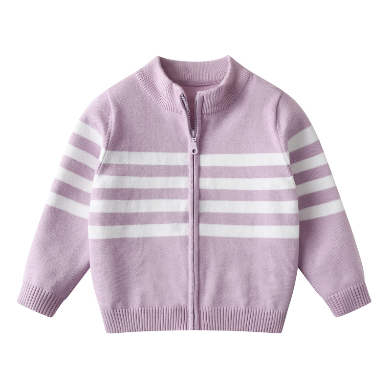 子供のセーター秋服 2025 新しいスタイルの女の赤ちゃんコート綿糸春と秋の子供のニットカーディガントップ|undefined