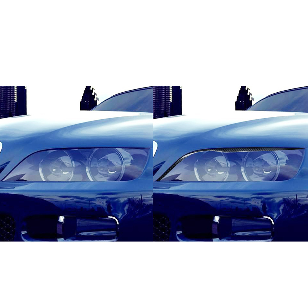Suitable for 96-02 BMW Z3 lamp eyebrow carbon fiber modified lamp eyebrow eyebrow headlight decorative strip lamp eyebrow stickers
