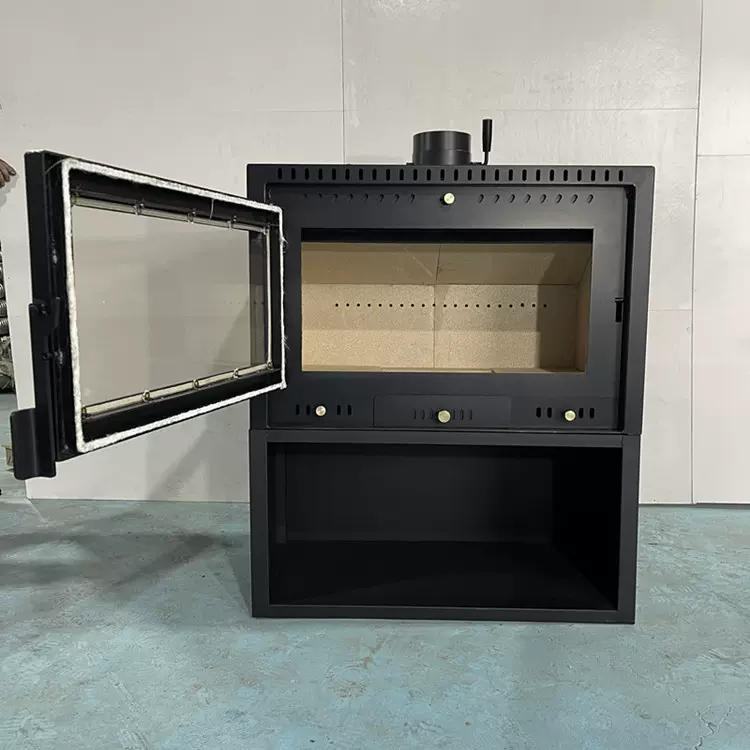 家用真火燃木壁炉 农村自建房取暖炉 家用木材火炉取暖炉