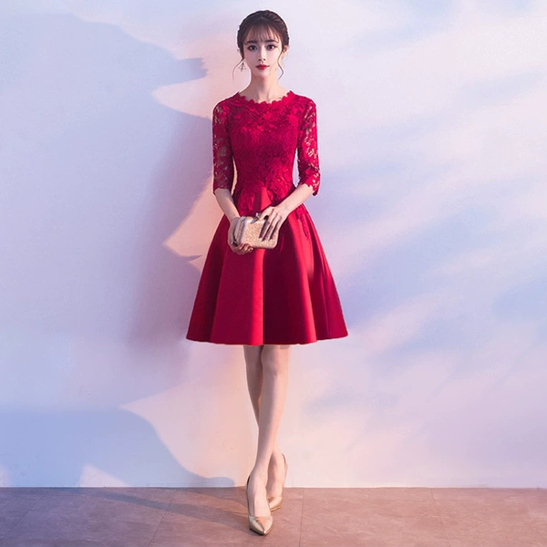 Burgundy, short
