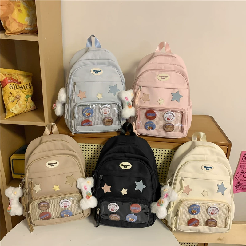 Trend capacious backpack, bag to go out for leisure, high-end