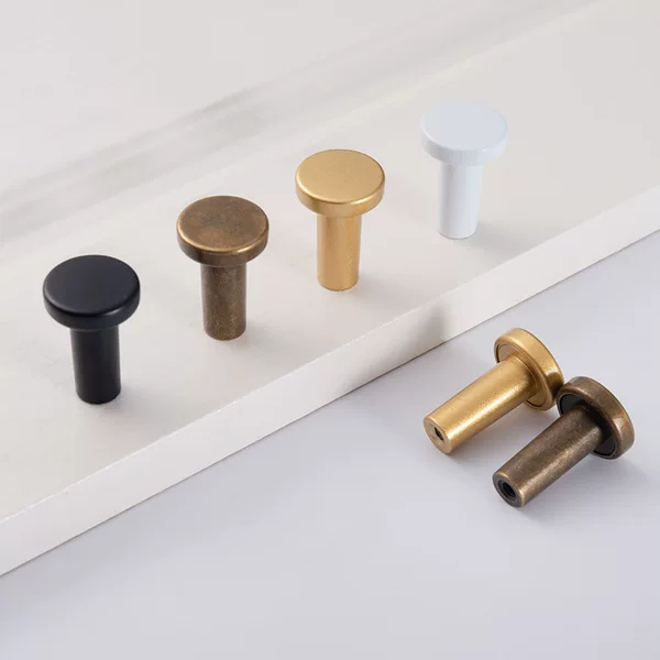 Mirror Hook, Bamboo Wood Board Round Head Hook, Single Hook, Wall-Mounted Coat and Hat Hook Rack, Key Hanger, No-Drill Handle