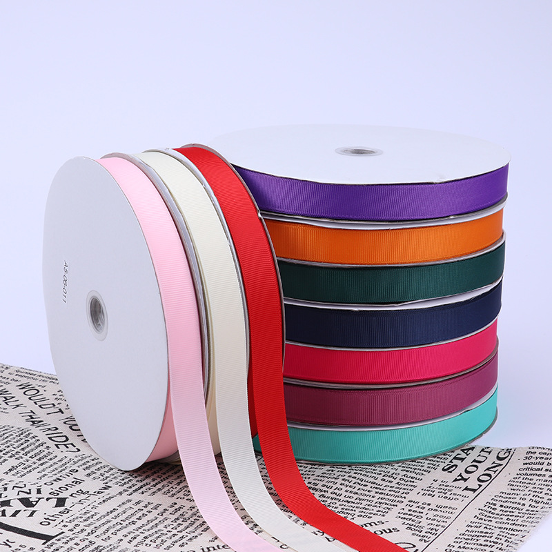Engrosada 2cm de alta densidad costilla cinta arco cinta ramo caja de regalo embalaje color ropa cinta Accesorios