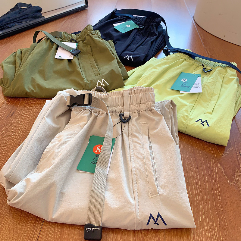 Outdoor Mountain Climbing Hiking Colorful Travel Jogger Parachute Cargo Pants for Men and Women