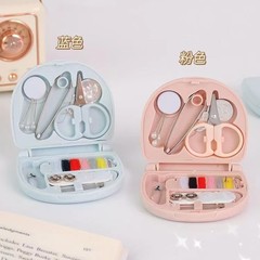 跨境简约风迷你针线盒便捷式小针线包缝纫工具组合套装酒店用品