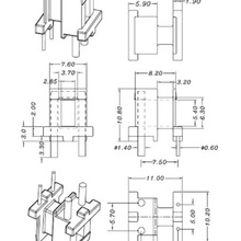 EE10变压器骨架EE10互感器骨架电源电木骨架可配套磁芯