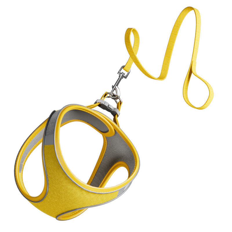 Correa de perro transfronteriza chaleco correa de pecho para mascotas anti-rotura reflexivo perro caminando cuerda gato suministros al por mayor