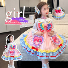 女童裙子秋装生日洋气儿童春秋洛丽塔公主裙小女孩套装长袖连衣裙