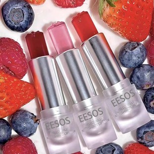 Cross-Border Popular Sheglam Fruit Lip Balm Transparent Moisturizing Non-Greasy Silver Tube Lip Oil Lip Glaze Lip Gloss