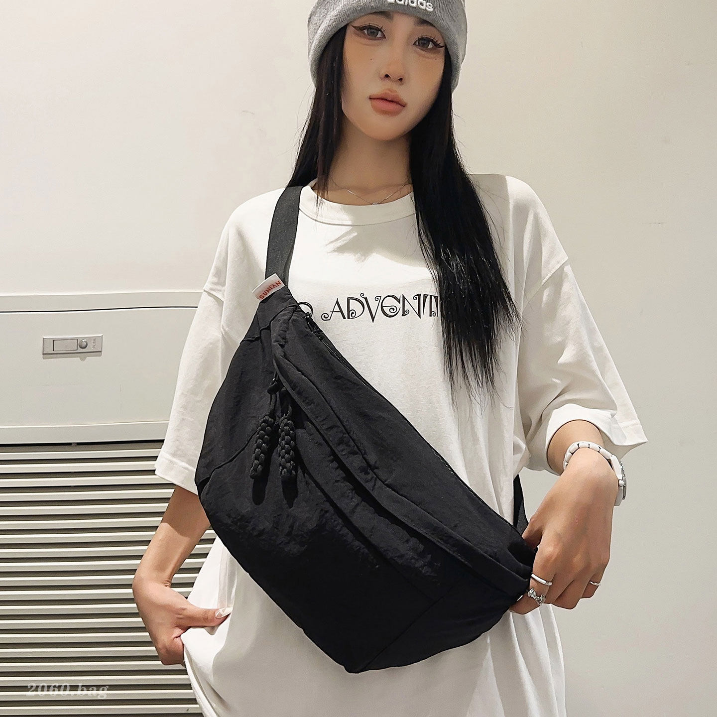 Commuting Day Casual 2026 gran capacidad versátil viento han inclinado nuevo bolso de hombro para hombres y mujeres bolso de pecho diario de verano