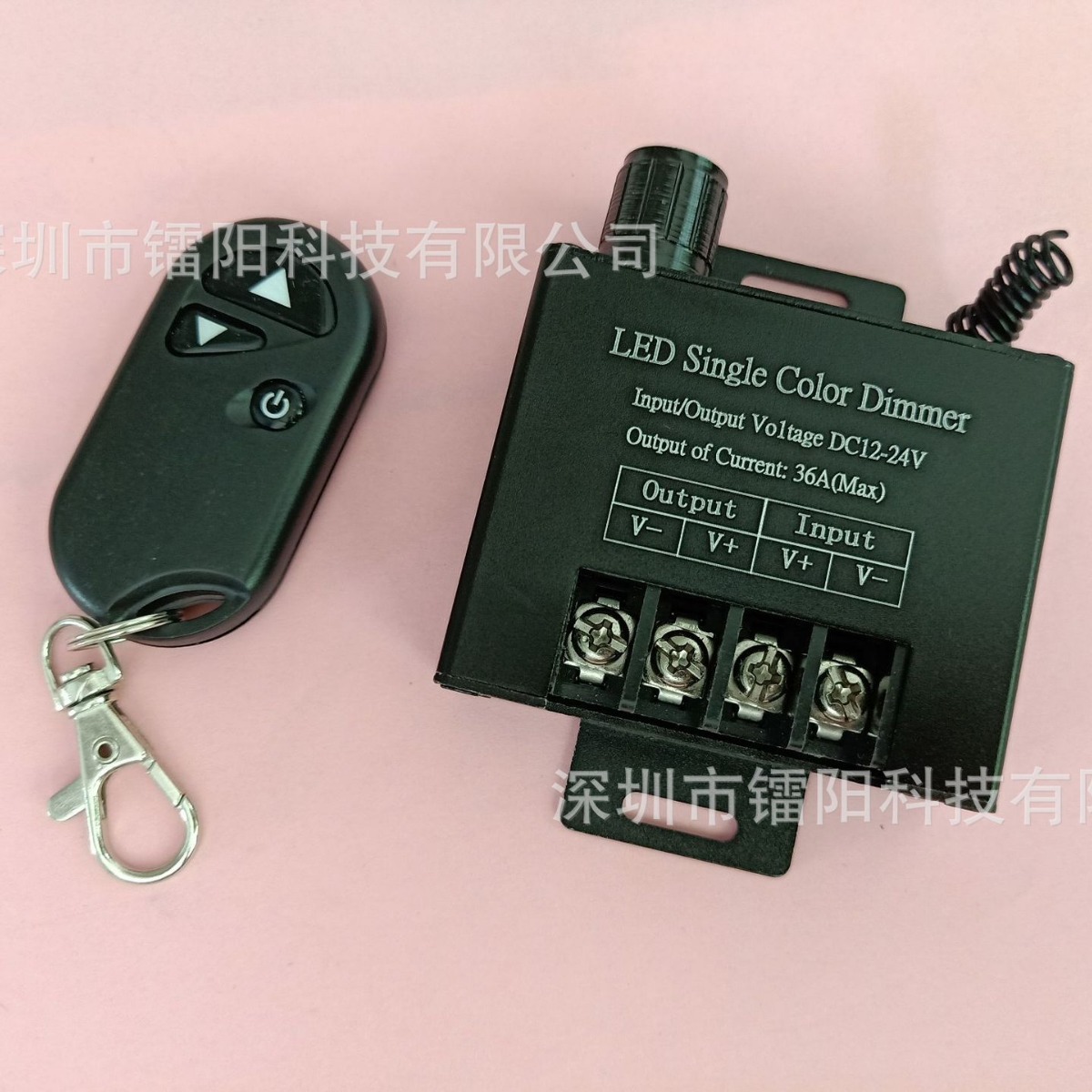 led调光器手动旋钮调节器 12V24V灯箱穿孔灯卤素灯无线调光控制器