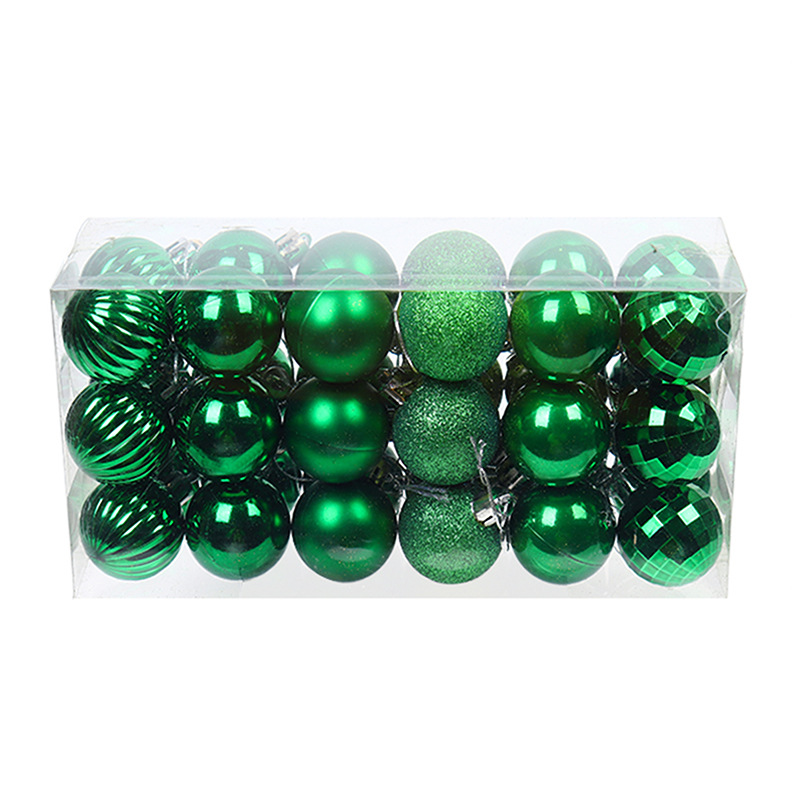 Fabricante de adornos navideños al por mayor transfronterizos, bolas de Navidad, gorros navideños, adornos colgantes de plástico, bolas colgantes, decoraciones para árboles de Navidad, 4CM36, forma especial brillante image 7
