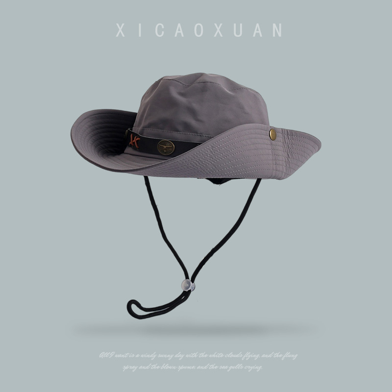 Sombrero de vaquero de gran tamaño occidental desierto oeste de Sichuan viaje americano retro hombre y mujer sombrero de pescador de montaña profundo